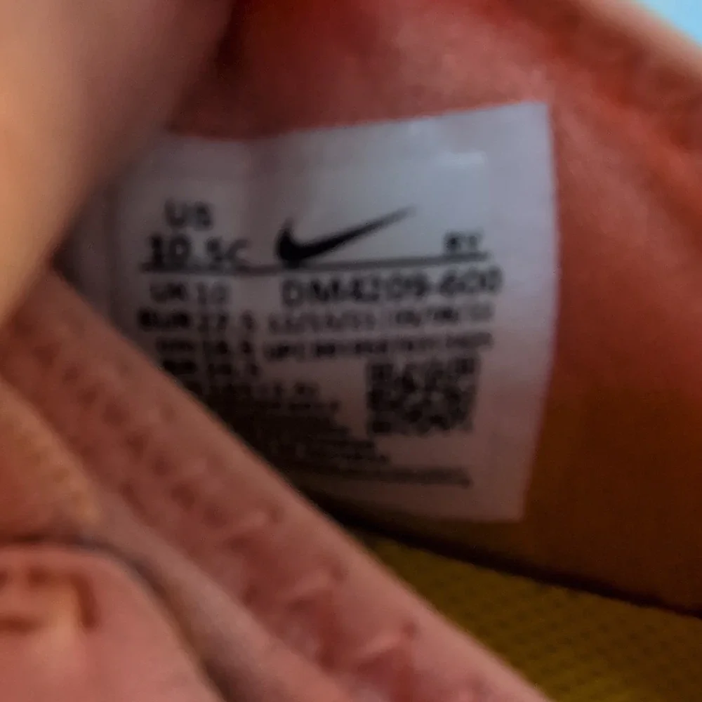 Nike Orange White Mesh Slip On Athletic Sneakers Unisex Kids 10.5C DM4209-600